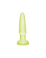 Basix gelatin mini anal plug 9 cm luminescent