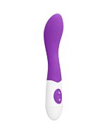 Bend vibrador silicona morado