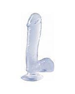 Basix penis gelatin transparent suction 19 cm