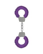 Ouch pleasure handcuffs with plush lilac