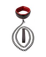 Saffron leash collar - correa y collar - rojo