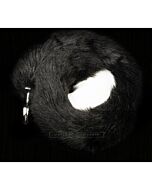 Silver plug with black tail