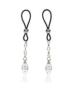 Teardrop crystal nipple pendants