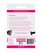 Byebra adaptador sujetador espalda abierta negro  2 ganchos