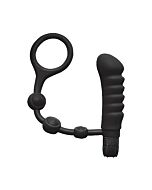 My cockring plug vibrador con anillo - negro
