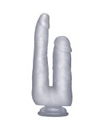Realrock pene doble 23 cm - transparente