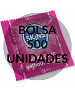 Skins preservativos puntos & estrãas bolsa 500 uds
