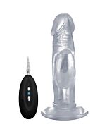 Real rock vibrator 007 100 realistico 15 cm transparent