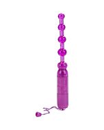 Vibrador anal pleasure beads morado