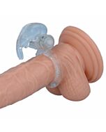 Intense anillo vibrador transparente