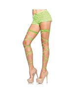 Leg avenue garter belt set with green ribbons