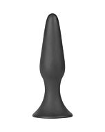 Silky black small buttplug