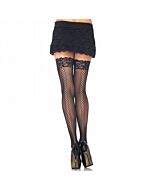 Leg Avenue fishnet stockings with back seam networking swirl effect