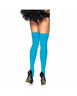 Leg avenue blue nylon opaque tights neon