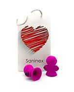 Saninex suctioner world - vibrador con succión - morado