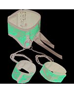 Posture necklace with handcuffs