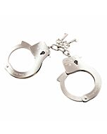 Fifty shades of gray metal handcuffs