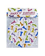 Pack 6 platos de papel con penes