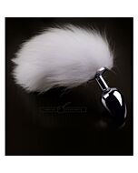 Silver plug with tail - s