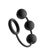 Anillo silicona con bolas anales