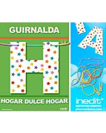 Guirnalda hogar dulce hogar (cartulina 220gr)