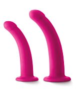 Shi/shi sugar/sugar kit de dildos de silicona - rosa