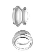 Clear Small Size Silicone Nipple Stimulating Plungers - Transparent