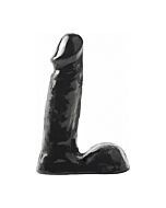 Basix gelatin penis black 15 cm