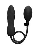 Ouch inflatable plug black silicone twist