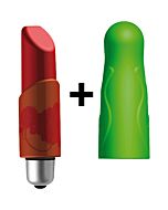 Joystick ladylile micro stimulator with red and green covers