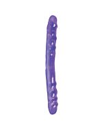Basix double lilac jelly penis 37 cm