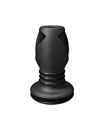 The small black stretch plug anal opening