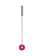 Paleta de cuero circle tipped crop - rosa