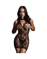 Le désir - lace mini dress - black