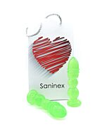Saninex delight  - plug & dildo transparente verde