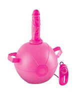 Mini sex ball con dildo 15 cm rosa