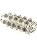 Super stretchy cover for textured black penis