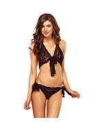 Leg avenue strech lace teddy