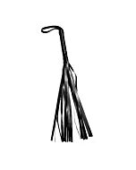 Flogger whip with strips of glass