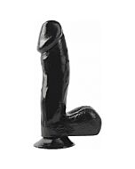 Basix gelatin penis suction black 16 cm
