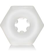 Anillo hexágono transparente