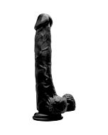 Real rock 018 100 realistic dildo 27 cm black