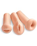 Triple Pleasure - Realistic Masturbators Kit