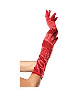 Leg avenue red satin gloves