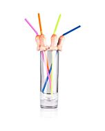 Sexy penis-shaped straws (1 unit)
