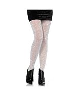 Leg avenue medias de lurex transparentes plata