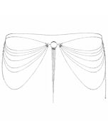 Magnifique â· joya de cadenas metãlicas para la cintura plateada