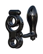 Ironman penis ring with black plug