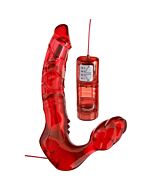 Arnes double penetration without straps with vibrator