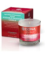Dona strawberry massage candle 135 gr